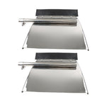 Heavy Duty 24" x 24" Stainless Steel Quarter Fender Pair for Freight Trucks