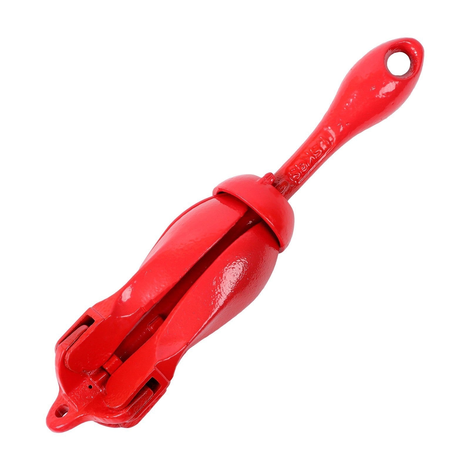 2-Pack Red Folding 1.5KG Grapnel Boat Kayak Marine Anchor Set