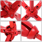 2-Pack Red Folding 1.5KG Grapnel Boat Kayak Marine Anchor Set