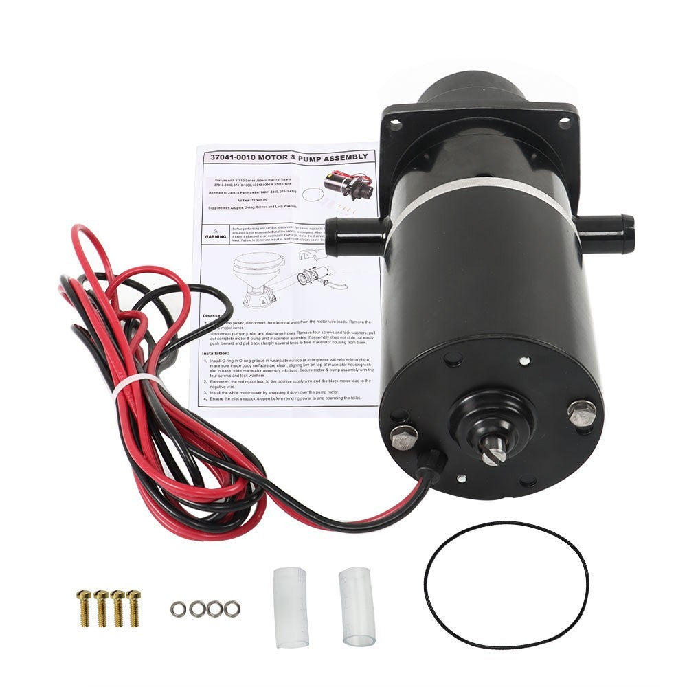 Jabsco 37041-0010 12V Motor Pump Assembly for Electric Toilets #74001-2460