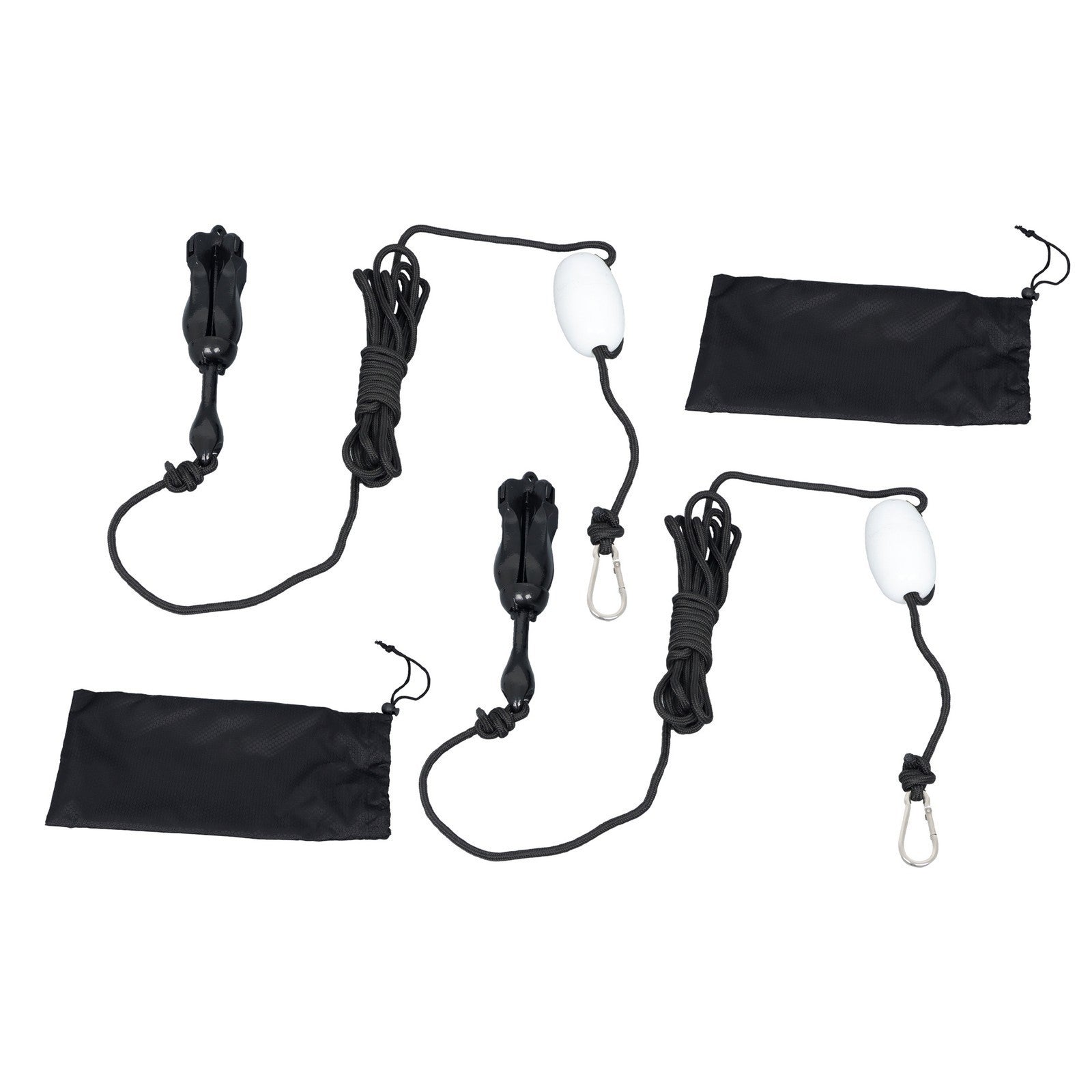 2-Pack Folding Grapnel Boat Kayak Anchors 1.5KG Marine Black Set