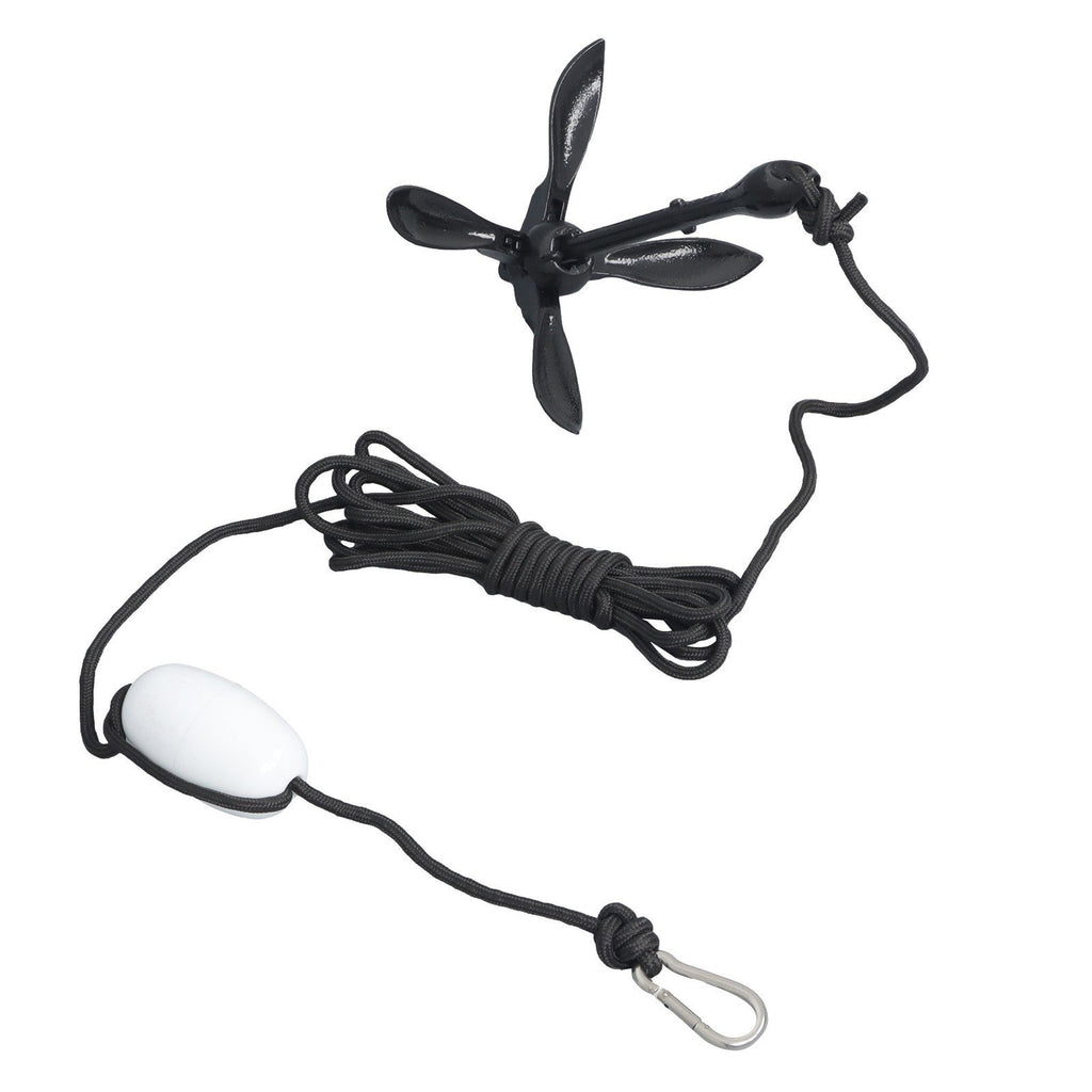 2-Pack Folding Grapnel Boat Kayak Anchors 1.5KG Marine Black Set