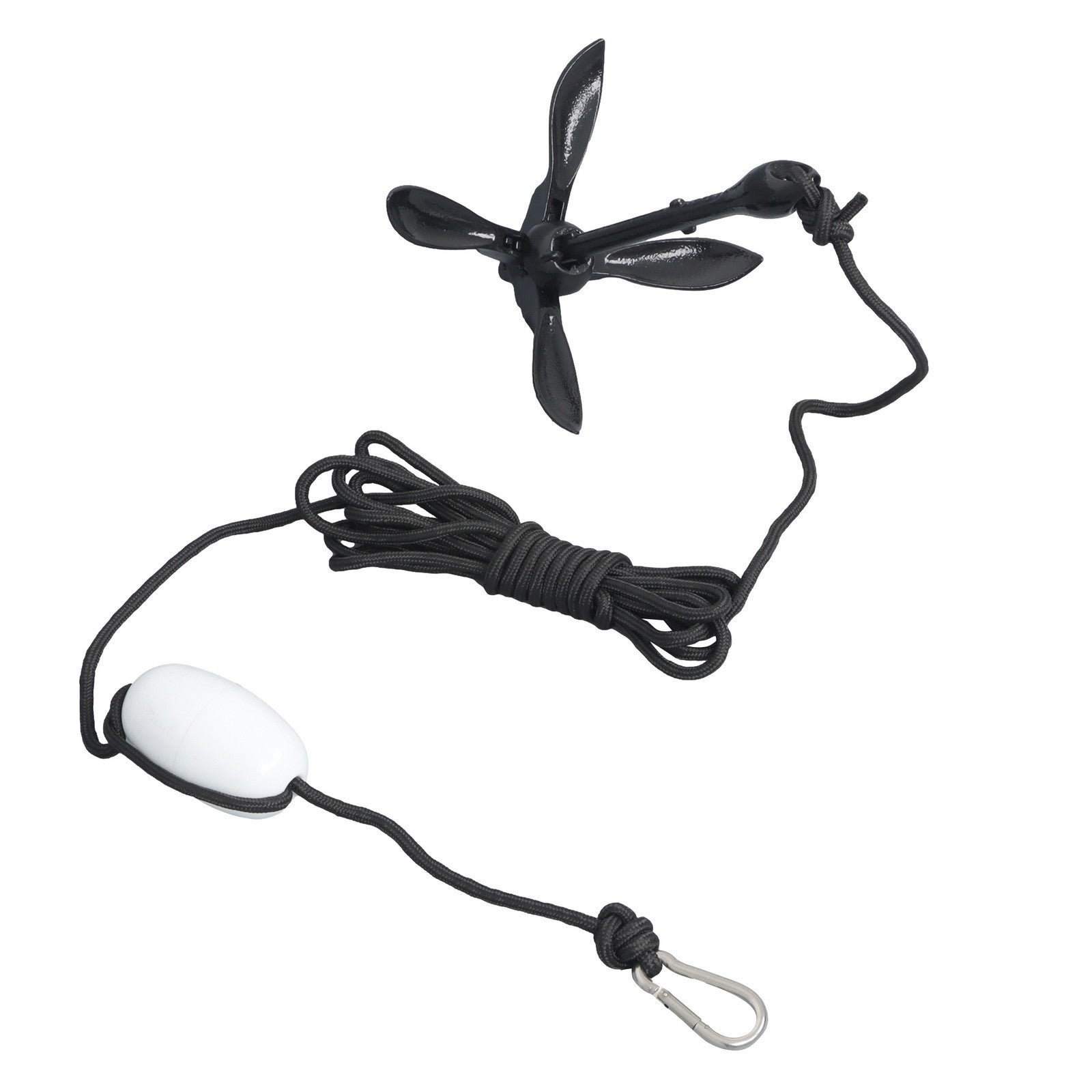 2-Pack Folding Grapnel Boat Kayak Anchors 1.5KG Marine Black Set