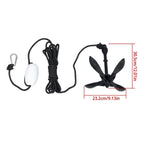 2-Pack Folding Grapnel Boat Kayak Anchors 1.5KG Marine Black Set