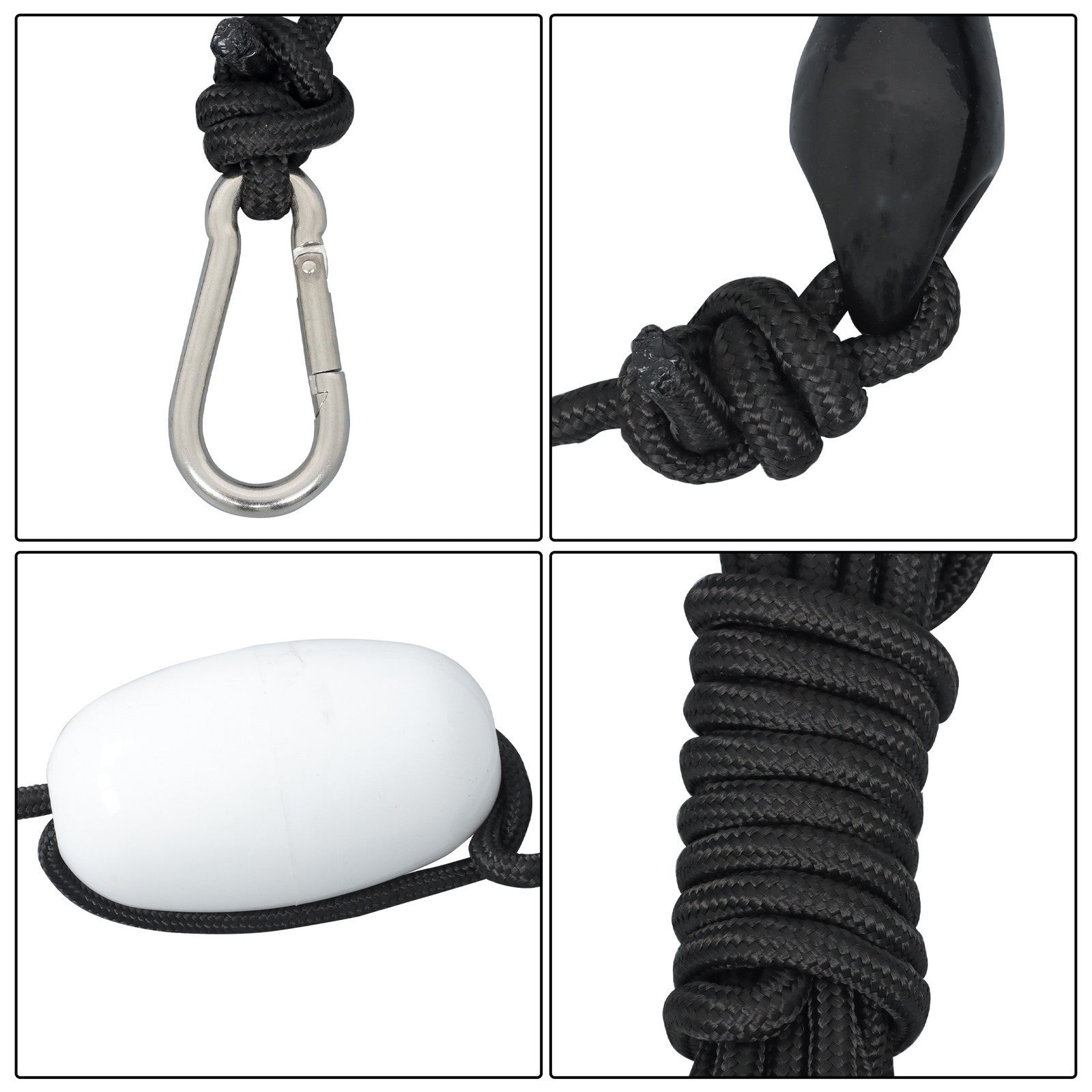 2-Pack Folding Grapnel Boat Kayak Anchors 1.5KG Marine Black Set