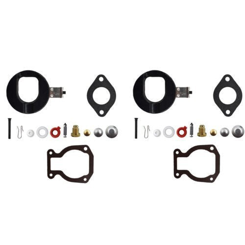 2× Carburetor Carb Kit w/ Float for Johnson Evinrude 4-15HP #398453