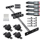 Brand Golf Cart Retractable Seat Belts & Bracket Kit for EZGO Yamaha 4-Pack