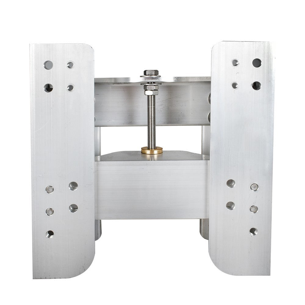Adjustable 6" Outboard Boat Plate JPL4500 High Strength Polished Aluminum