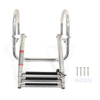 Marine Yacht 3-Step Stainless Steel Ladder with Handrails - Durable & Safe
