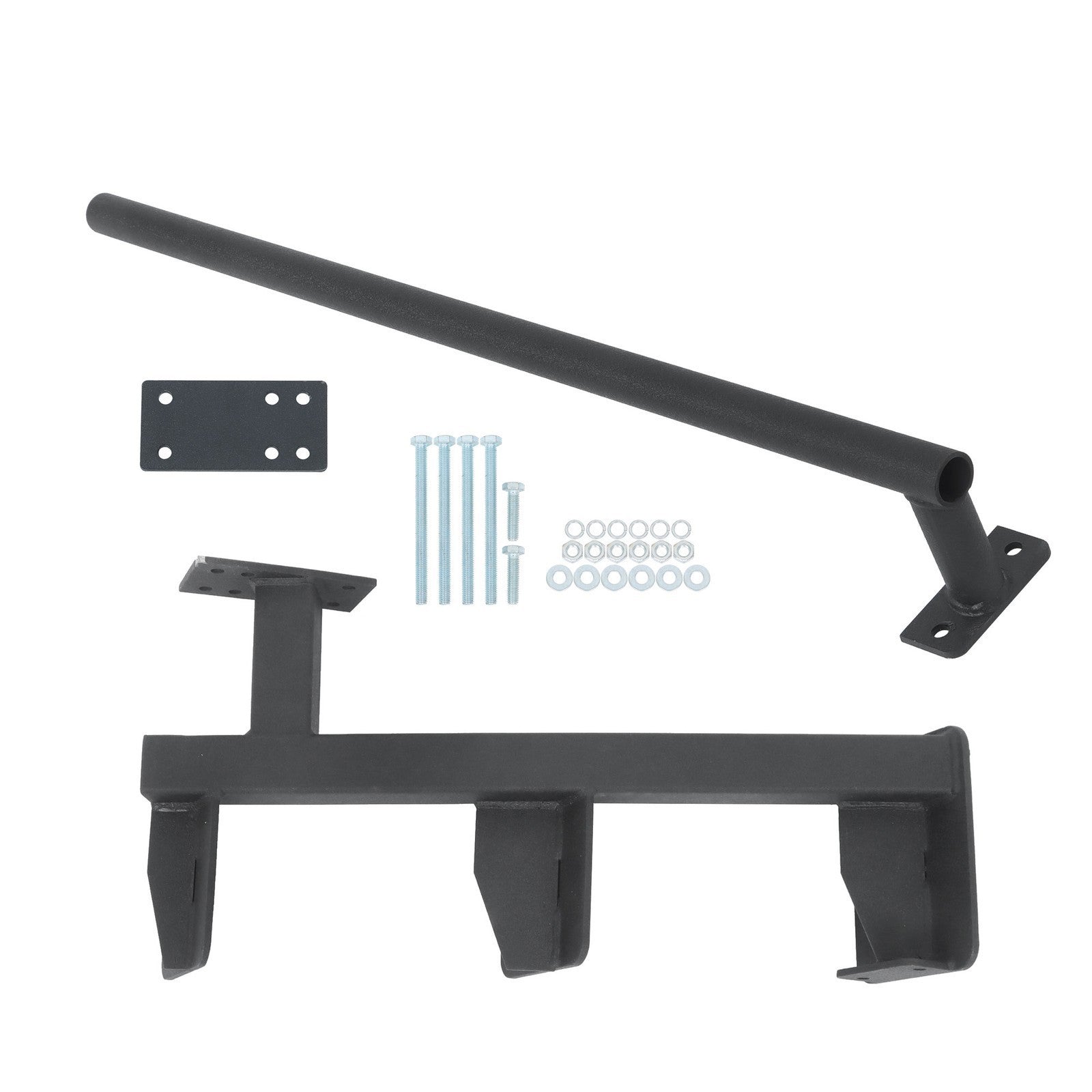 Universal 3-Step Bass Boat Trailer Steps Heavy-Duty Black Handle Triple Step