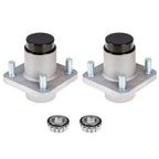 2pcs Front Wheel Hub Kit Bearings Seals for Club Car DS Golf Cart 1982-02