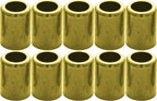 Brass Hose Ferrule 1/4" ID Air & Water 10-Pack 7327 Durable Connector