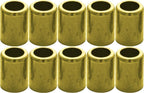 Brass Hose Ferrule 3/8" ID Air & Water 10-Pack 1.000" L x .625" P