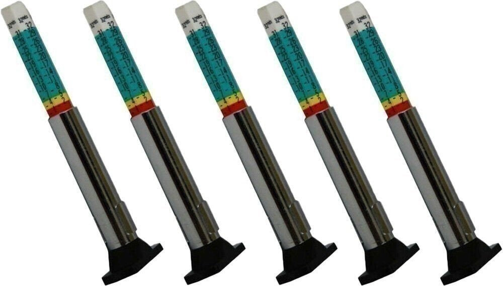 Dill 5124 Color Coded Tire Tread Depth Gauge - Pack of 5