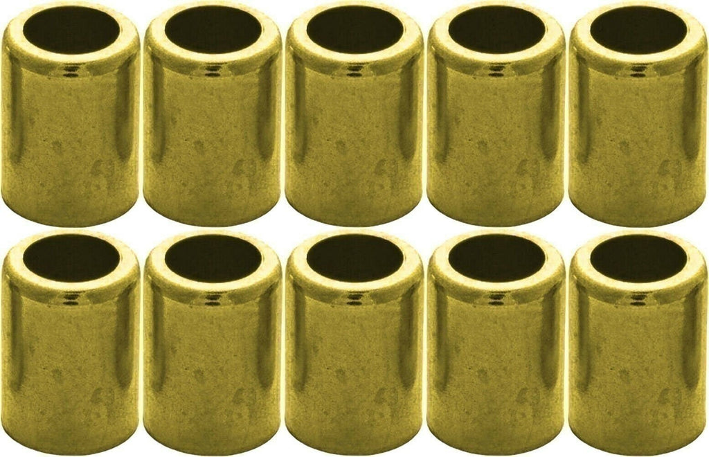 Brass Hose Ferrule 3/4" ID Air & Water 10-Pack Durable 7291 Replacement