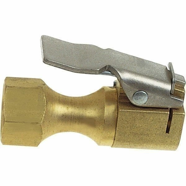 Clip On Air Chuck European Style Closed Type 1/4" FPT Tire Inflator Tool