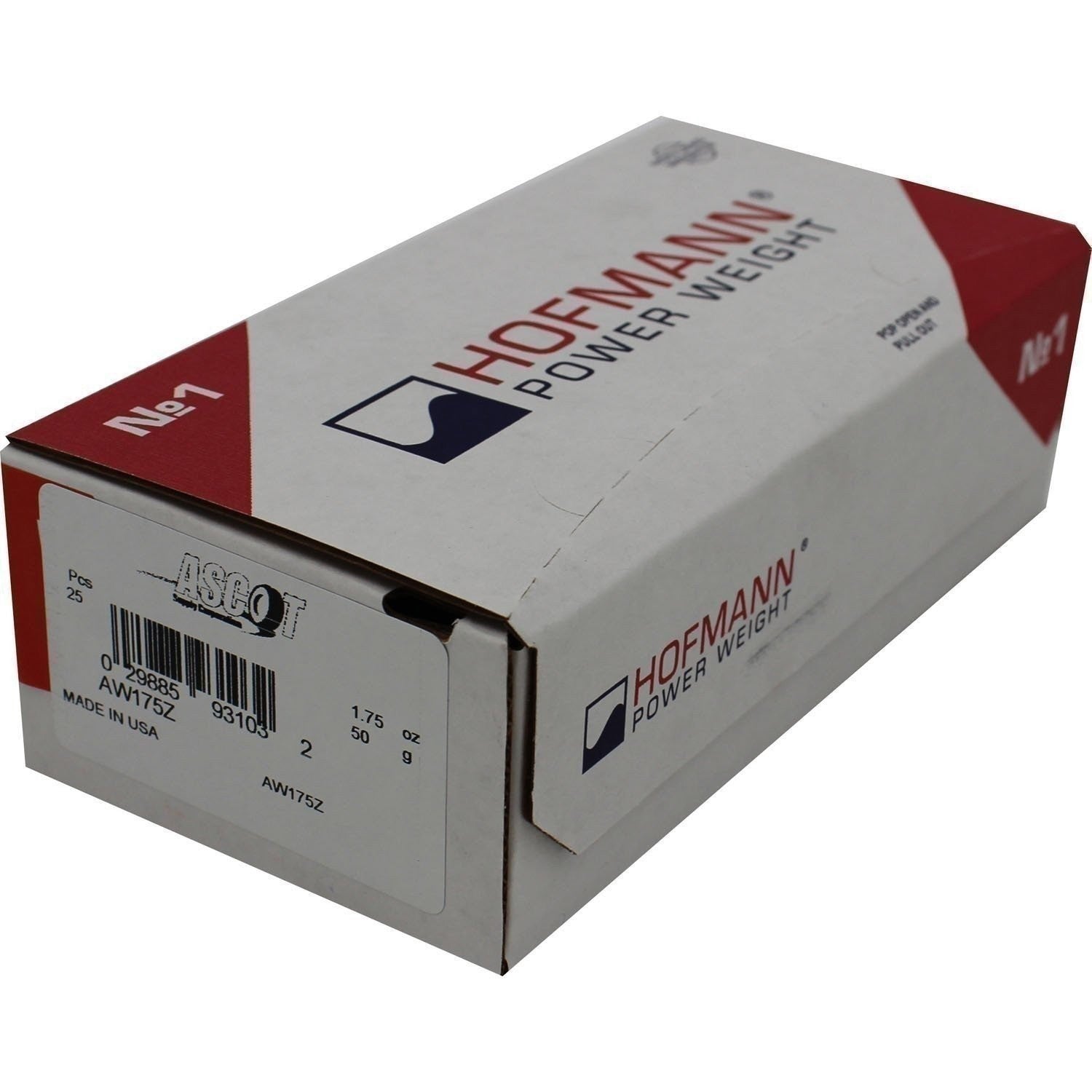 Perfect Equipment AW175Z Coated Zinc Wheel Weights 1.75 oz Box of 25