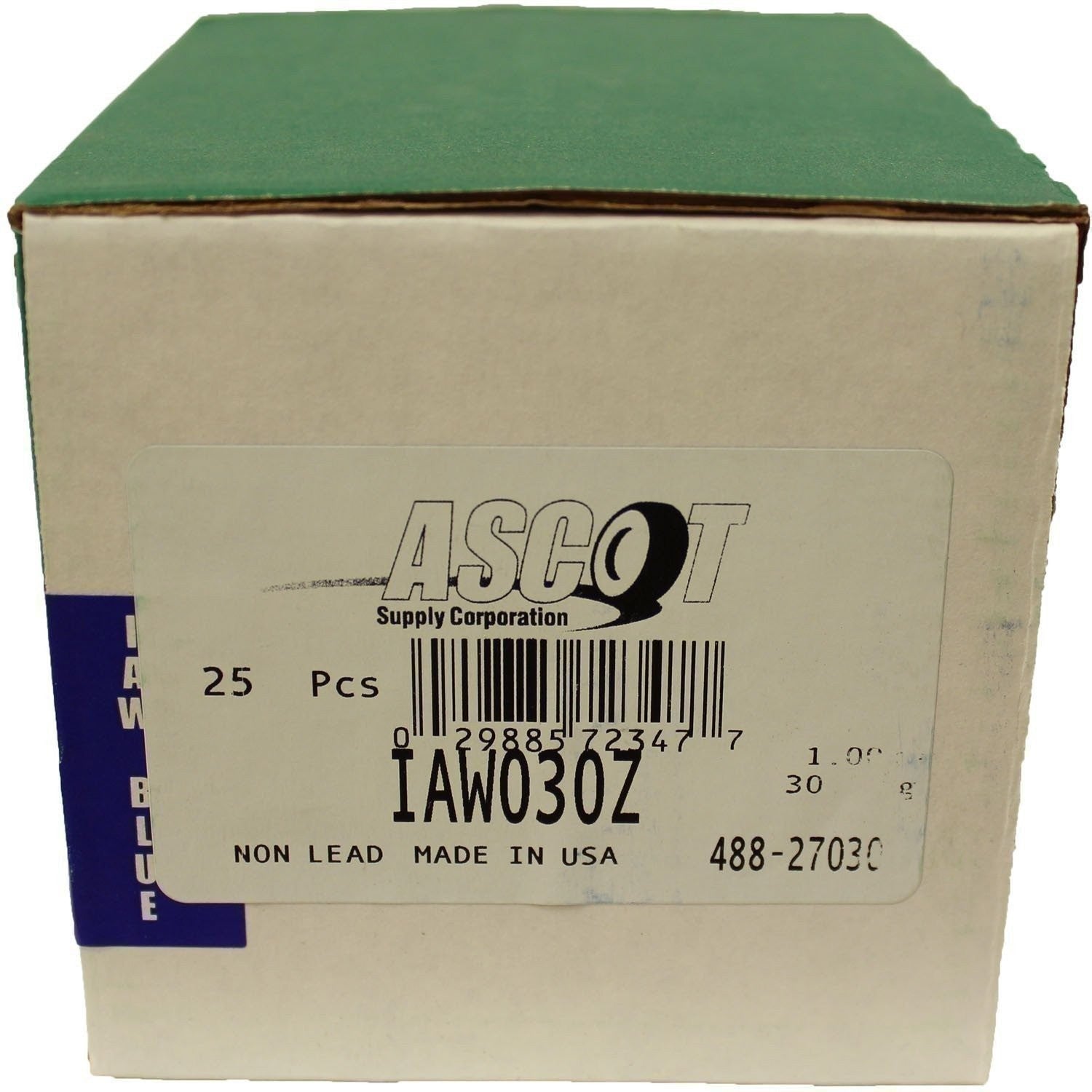 Perfect Equipment IAW030Z Zinc Wheel Weights 30gm 1oz Box of 25