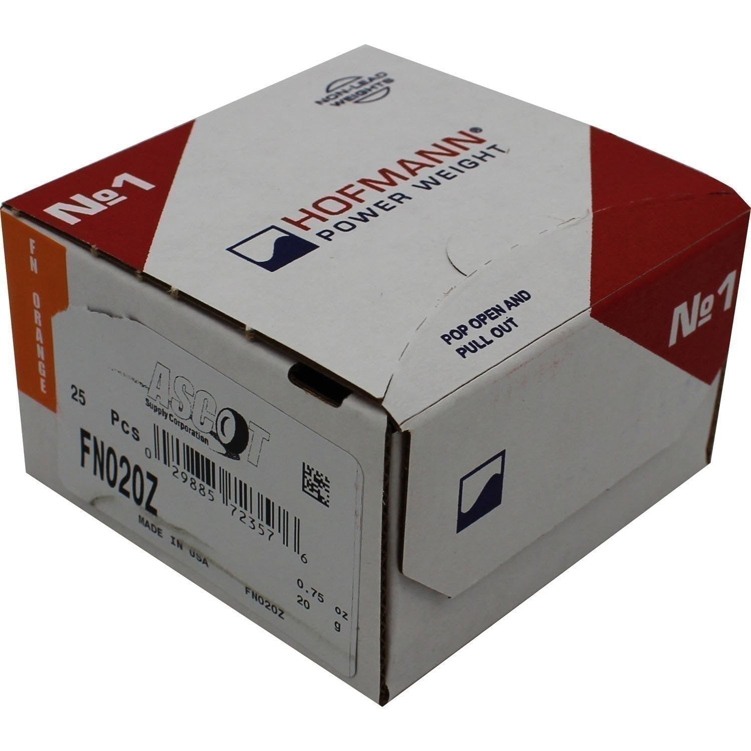 Perfect Equipment FN020Z Zinc Wheel Weights 20gm 0.75oz Box of 25