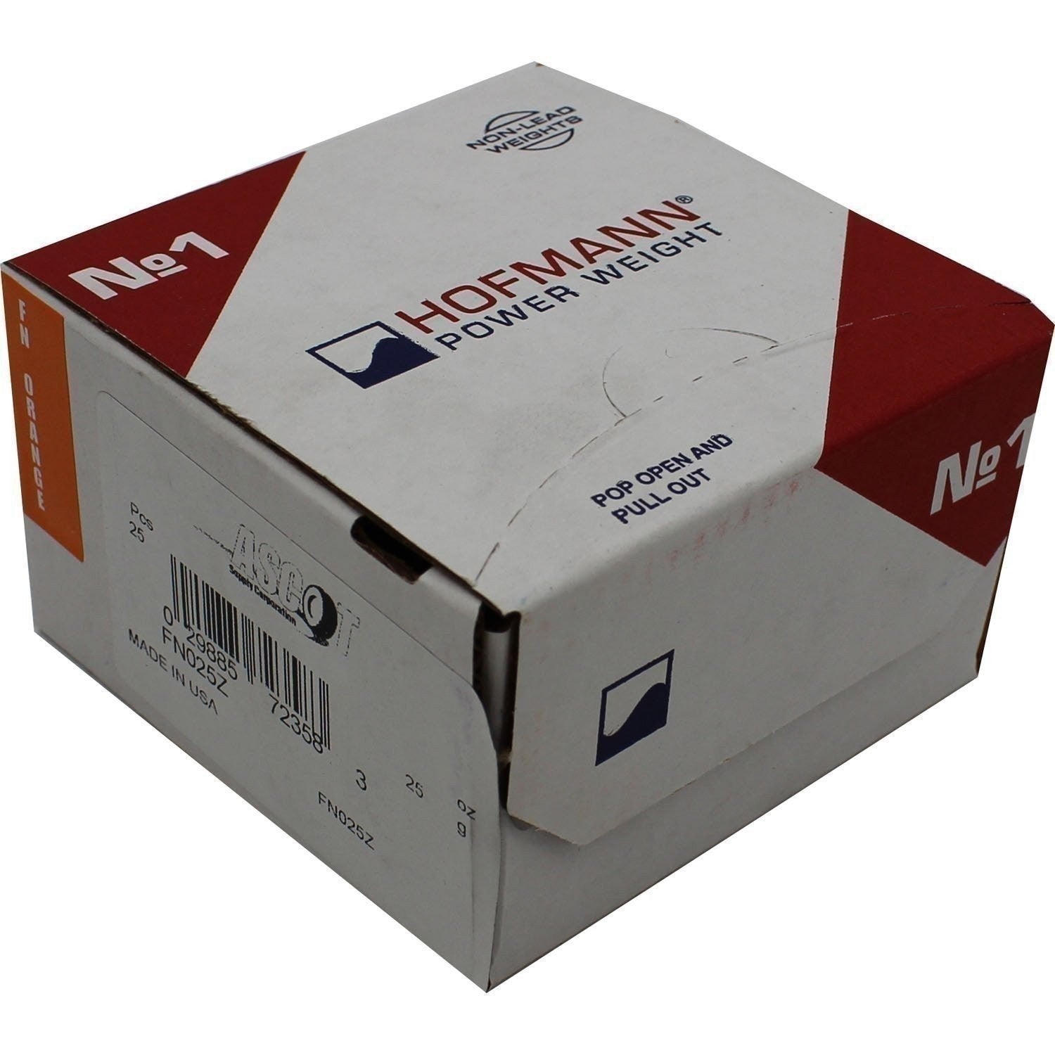 Perfect Equipment FN025Z Coated Zinc Wheel Weights 25gm - Box of 25