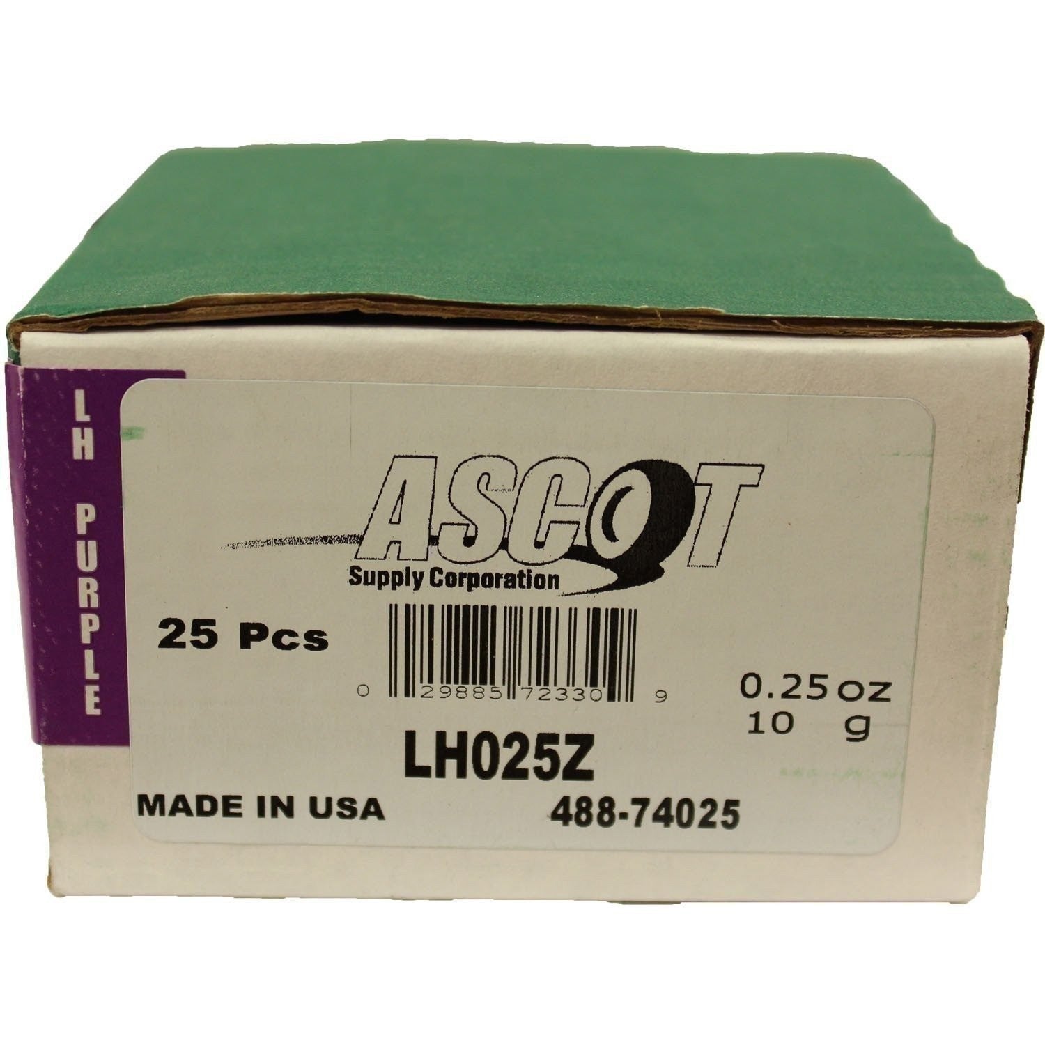 Perfect Equipment LH025Z Coated Zinc Wheel Weights 0.25oz Box of 25