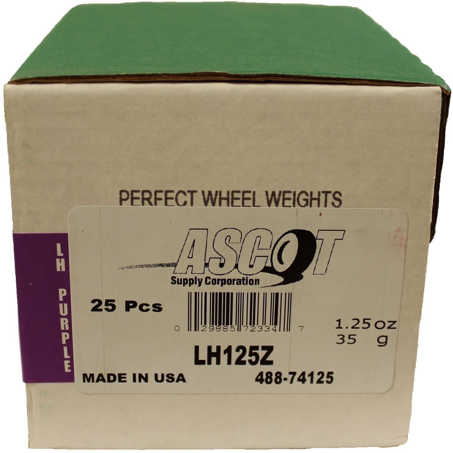 Perfect Equipment LH125Z Zinc Wheel Weights 1.25oz - Box of 25