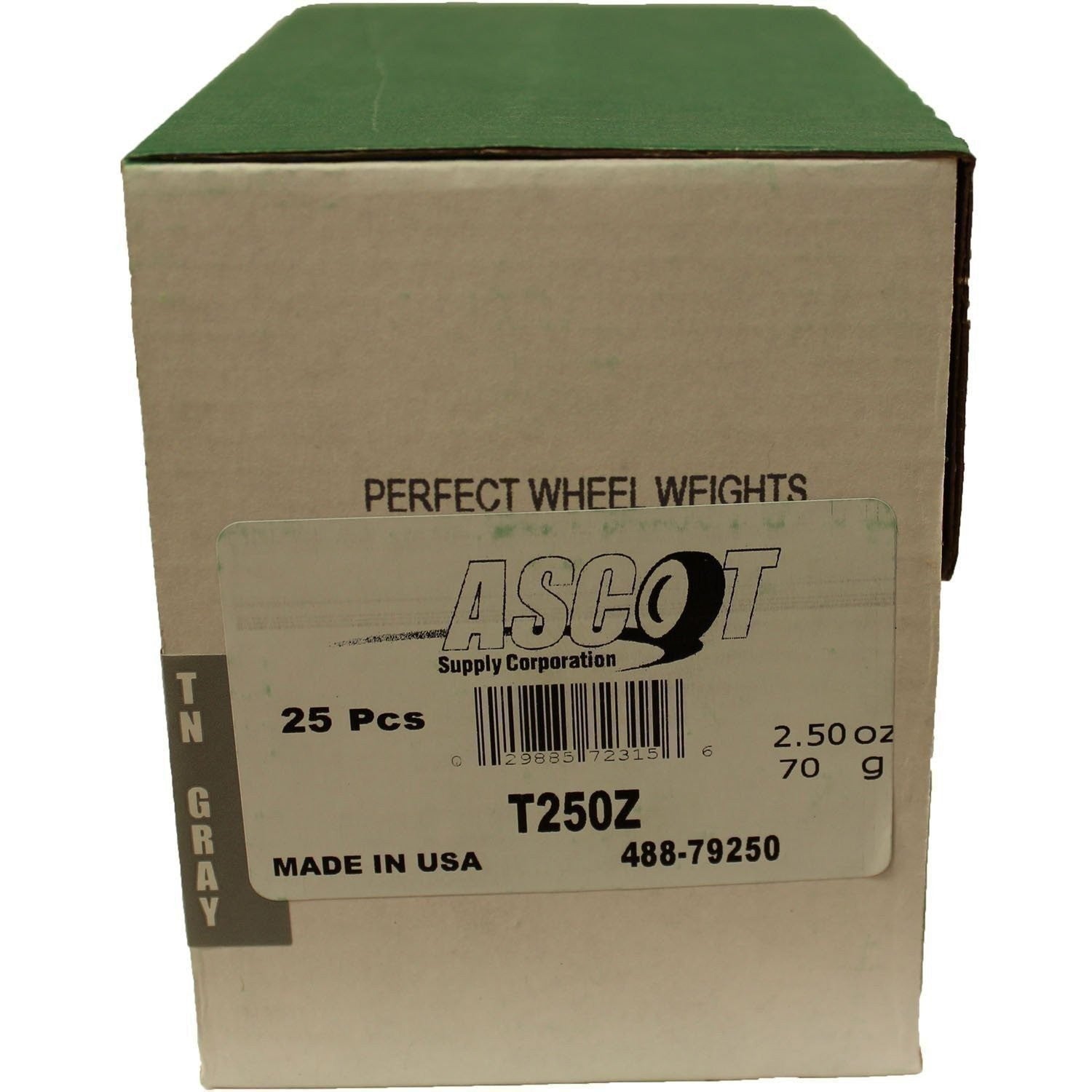 Perfect Equipment T250Z Zinc Wheel Weights 2.50 oz - Box of 25