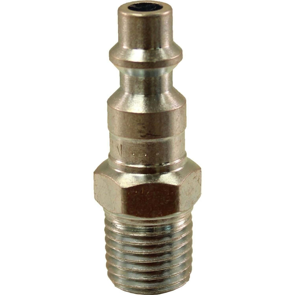 Milton 727 1/4" MNPT M Style Plug Pack of 2 - Durable Air Tool Fittings