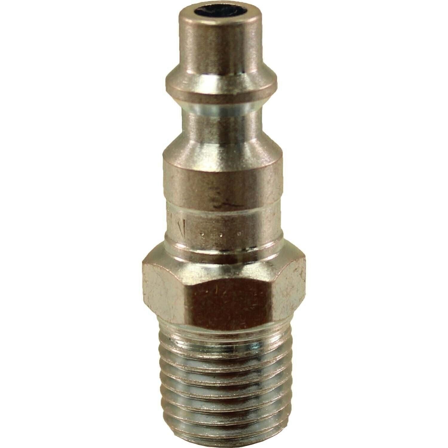 Milton 727 1/4" MNPT M Style Plug Pack of 2 - Durable Air Tool Fittings
