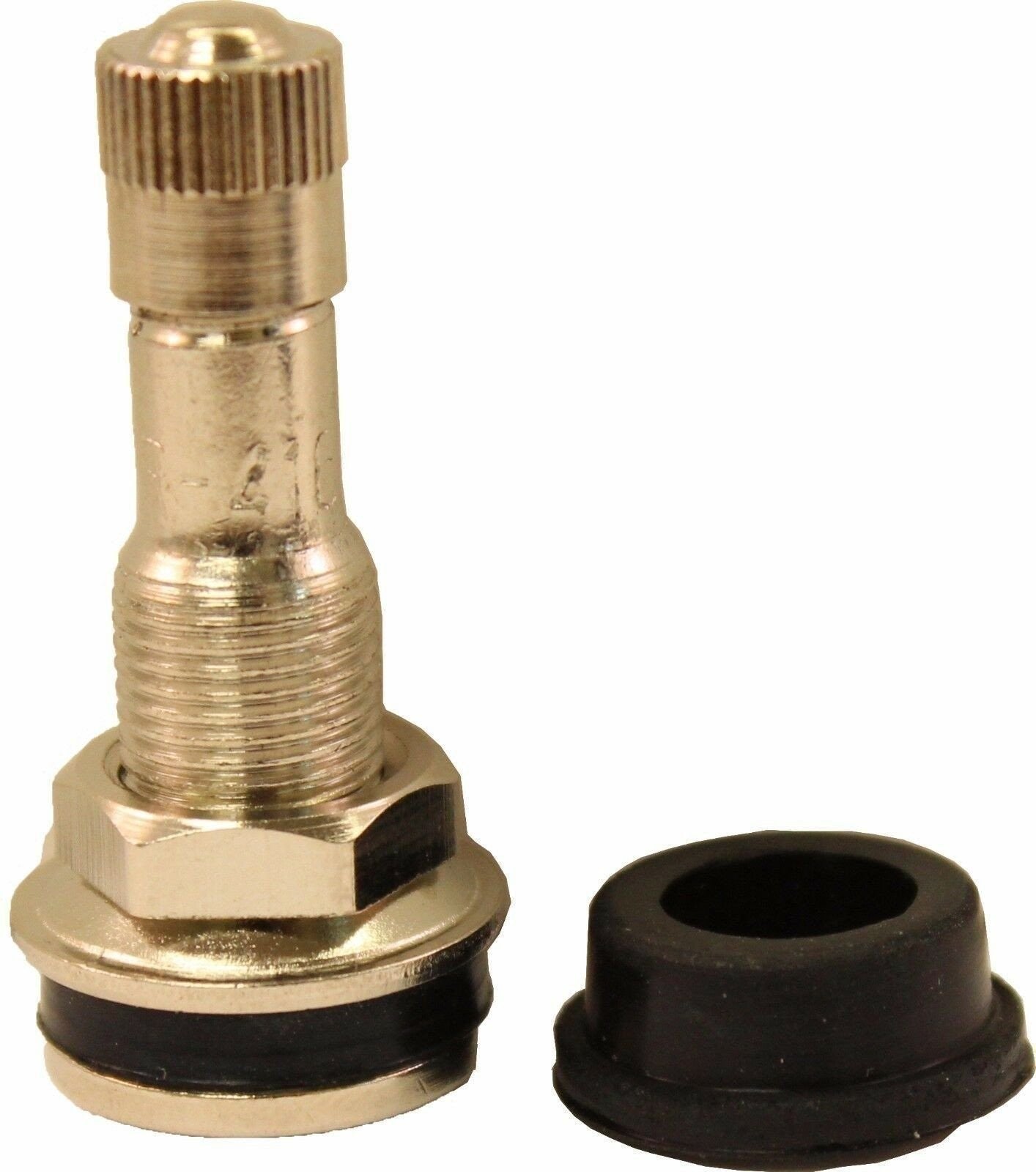 TR416 Chrome Clamp-In Valve Stem 1-1/4" for .453 & .625 Holes - Pack of 10