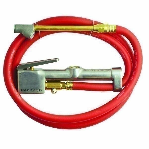 Milton 501 Window Inflator Gauge 10-160 PSI Dual Head Air Chuck Hose 5