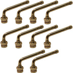 TR545E Aluminum Truck Wheel Valve Stem 0.98"x2.6" 75° Bend Pack of 10