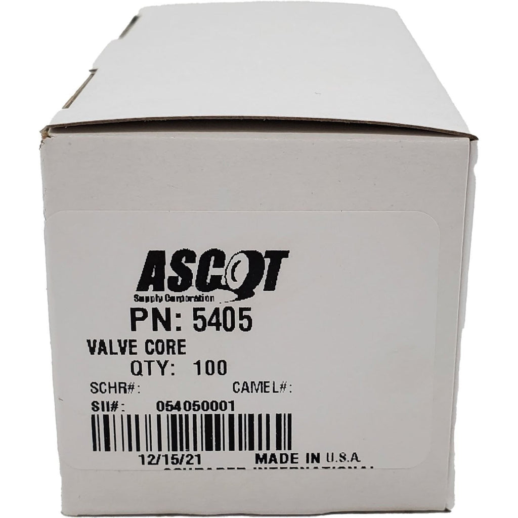 Schrader 5405V High Temp 200PSI Tire Valve Stem Core Pack of 100