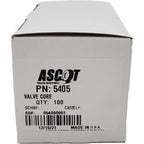 Schrader 5405V High Temp 200PSI Tire Valve Stem Core Pack of 100