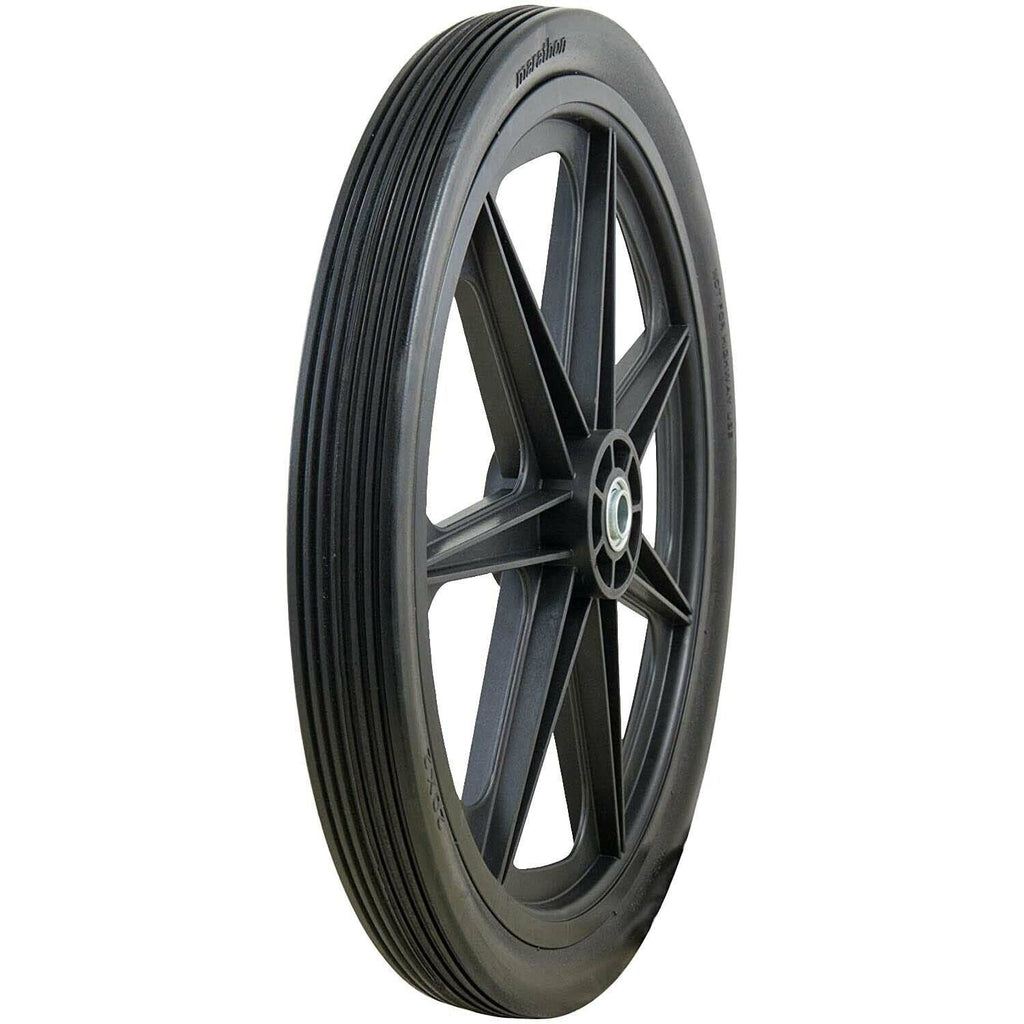 Marathon 92001 20x2 Flat Free Ribbed Garden Cart Tire on Rim
