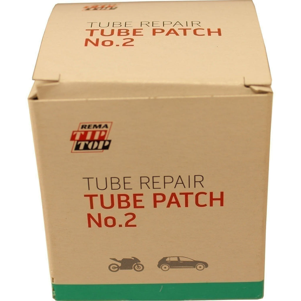 REMA TIP TOP B-2 1.75" Black Edge Tube Patch Box of 30 - Round Tire Repair