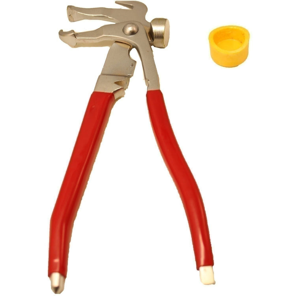 Heavy Duty Wheel Weight Pliers & Hammer with Plastic Cap – Premium Quality