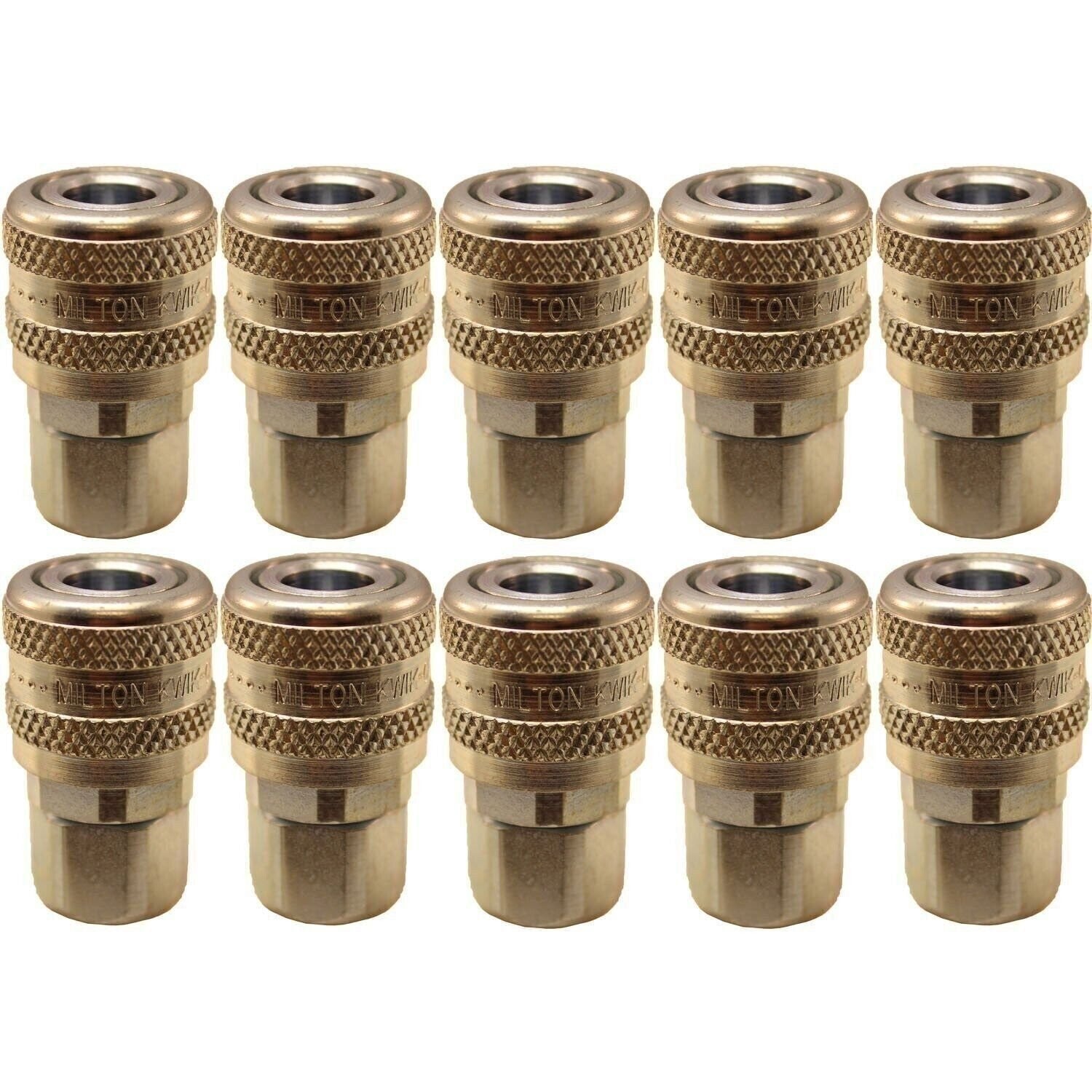 Milton 775 1/4" FNPT A-Style Coupler Pack of 10 Air Hose Fittings
