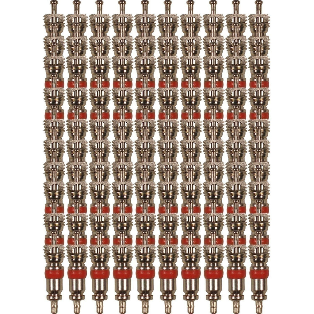 High Temp Tire Valve Stem Cores 100 Count Durable Replacement Parts