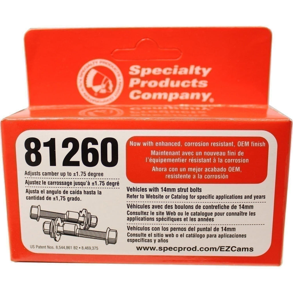 Specialty SPC Performance 81260 EZ Cam 14mm Adjustable Camber Bolts +/-1.75°