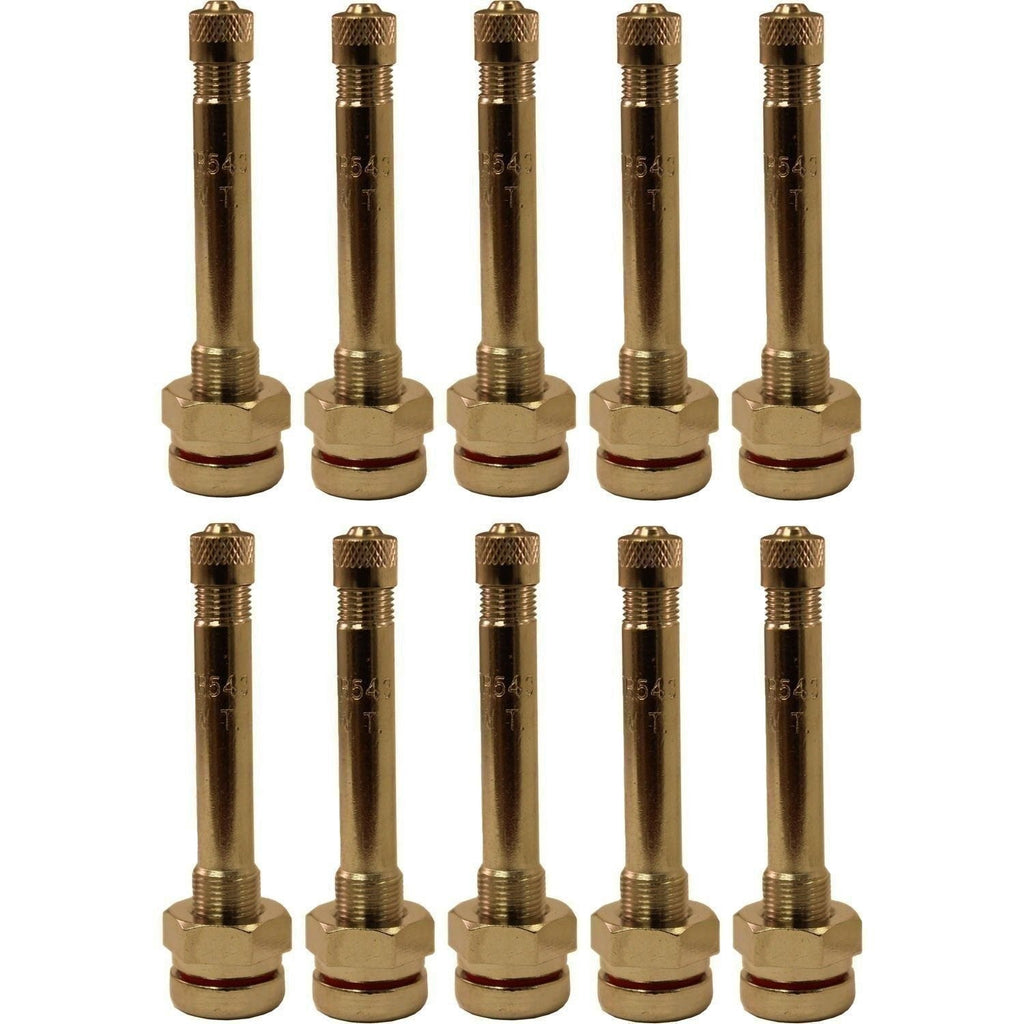 TR543 2.4" Aluminum Truck Wheel Valve Stem with O-ring - Pack of 10