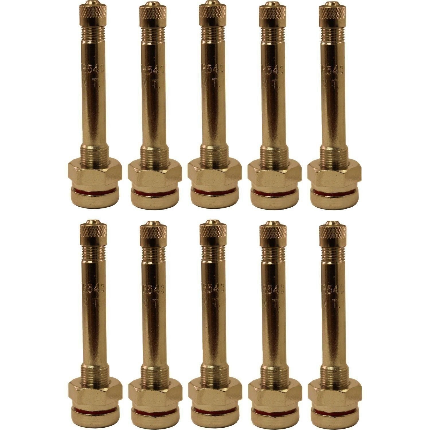 TR543 2.4" Aluminum Truck Wheel Valve Stem with O-ring - Pack of 10
