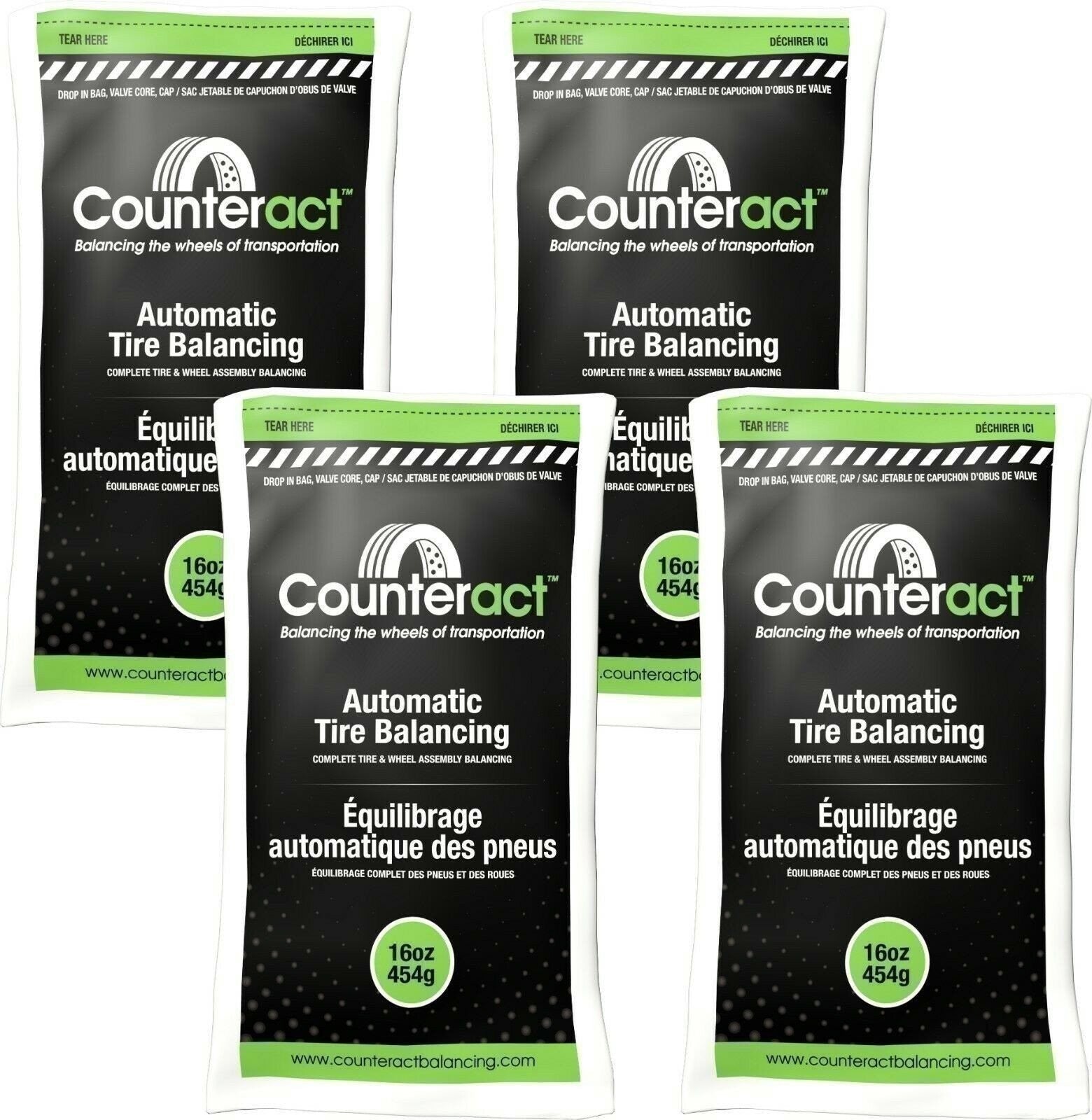 Counteract 160BNB Tire Balancing Beads 16oz 4 Bags for Smooth Ride