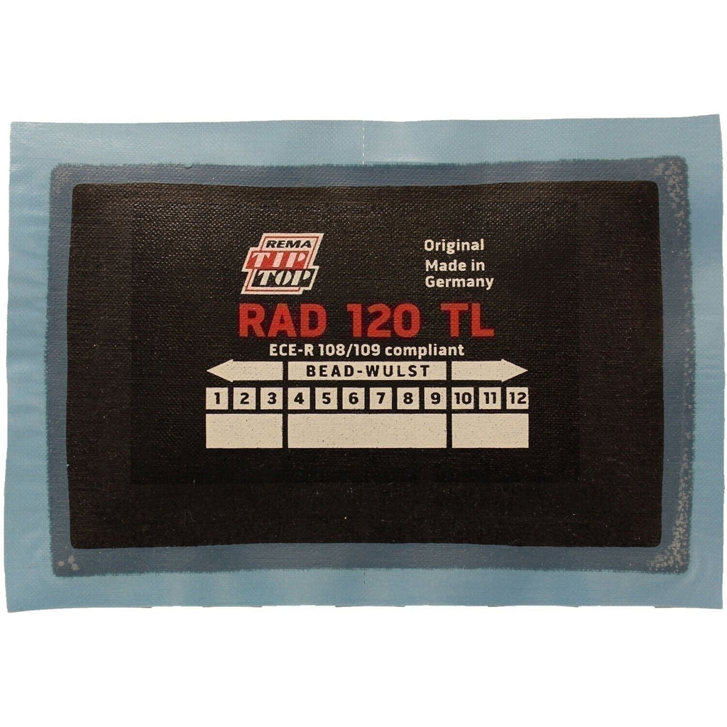 REMA TIP TOP RAD-120 Radial Tire Repair Patch 4.875"x3" 2-Ply Box of 10