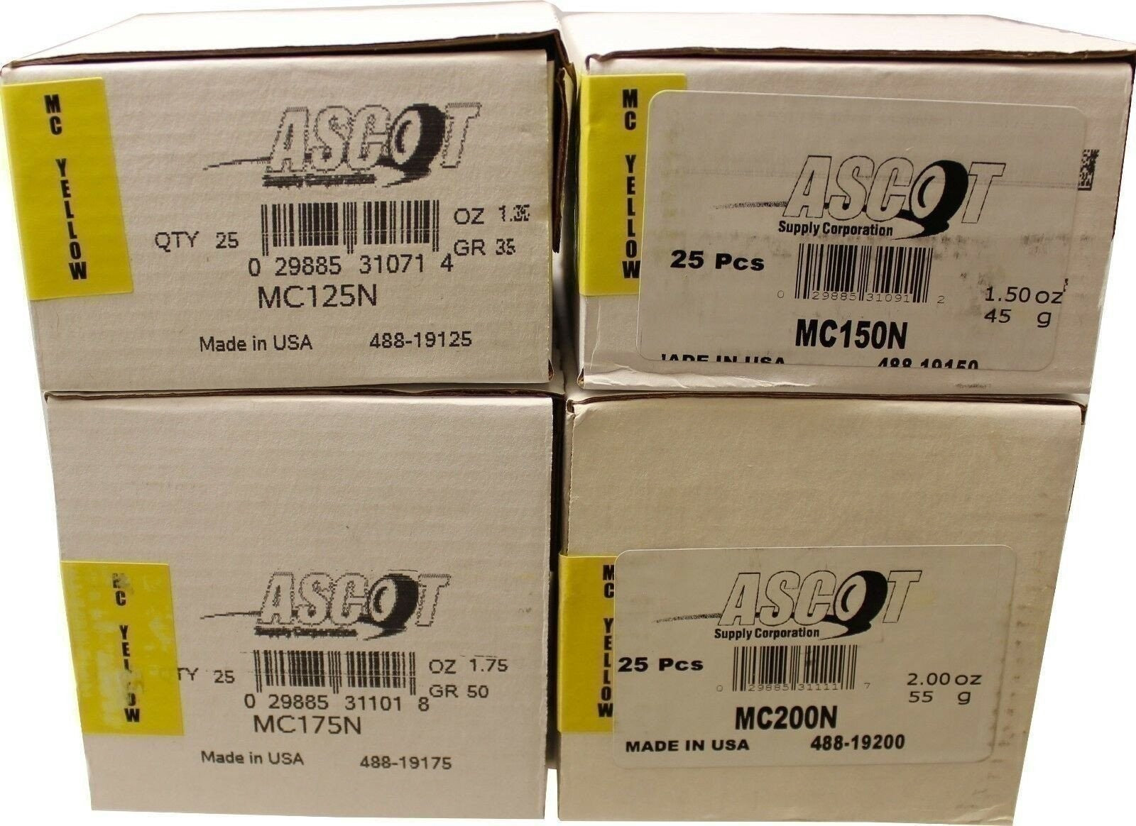 MC Coated Lead Wheel Weights Bundle 1.25-2.00oz, 4 Pack Perfect Fit