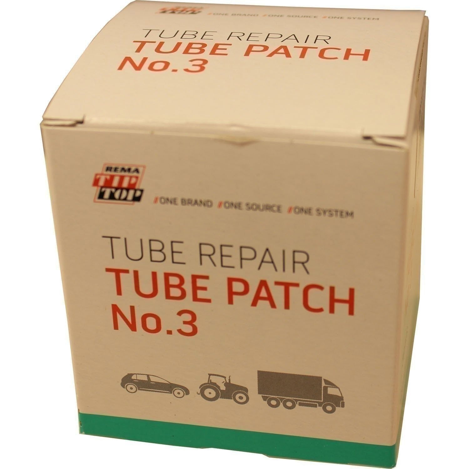 REMA TIP TOP B-3 2" Black Edge Tube Patches Box of 30 - Round Tire Repair