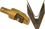 Ideal Tire Groover Regroover #5 9/32" Brass Head with 12 #5 Square Blades