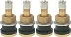 TR501 1.5" Brass Tubeless Truck Tire Valve Stem Clamp-in Pack of 4