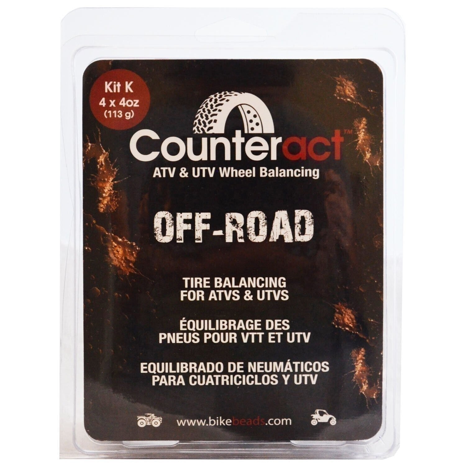 Counteract ATV UTV Balance Beads DIY Kit 4oz Bags for Tire Stability