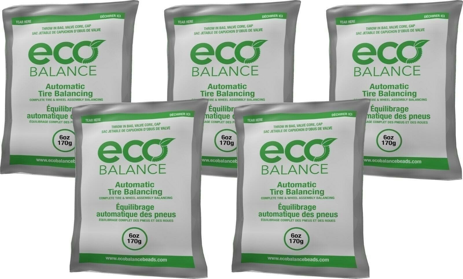ECO Balance 06EB Tire Balancing Beads 6oz Pack of 5 Bags